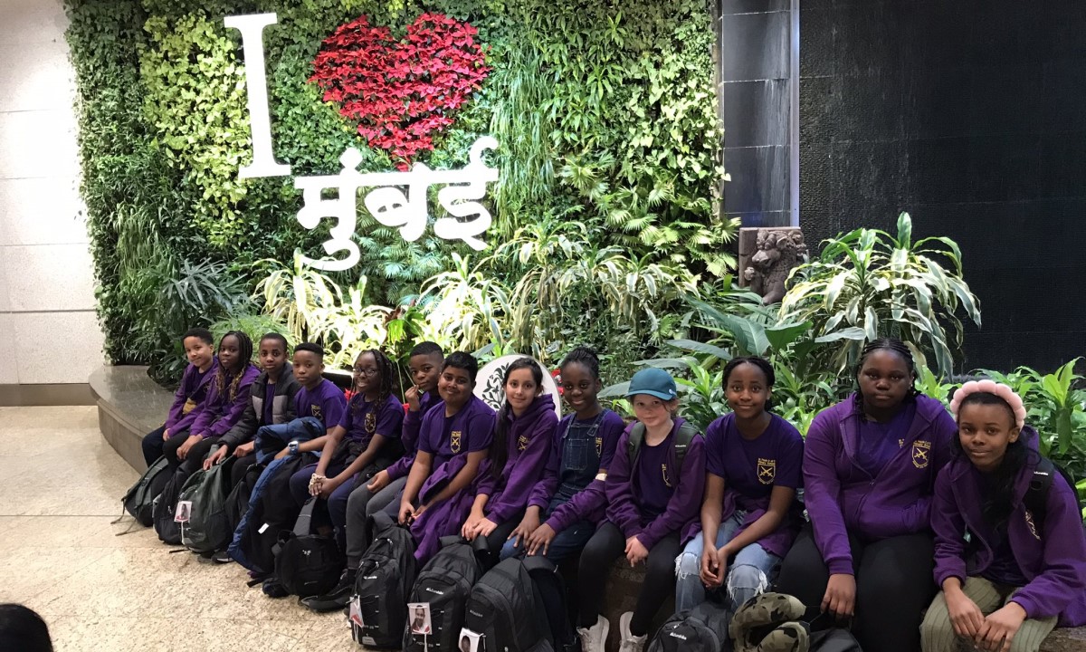 St Paul’s C of E Primary School pupils in India.